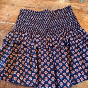 Chelsea & Violet Skirt Small Floral Patterned Navy Skirt